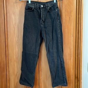 Reformation Cynthia Patch High Rise Straight Jeans